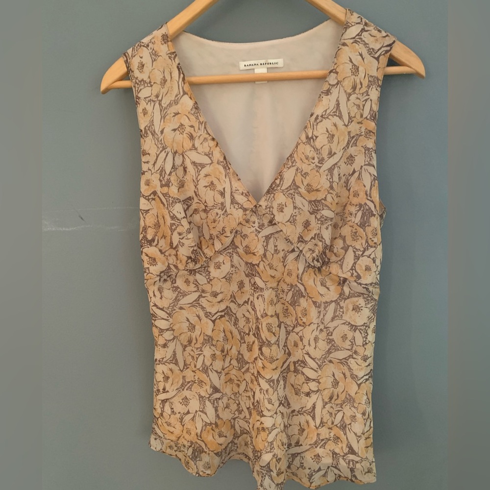 Banana Republic, Sleeveless, Crepe, Lined, Top, Size 10